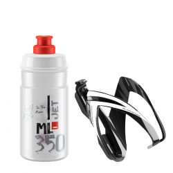 Kit Ceo Black Glossy +bottle Jet 350ml Clear Log Rd   Flaskeholder fra Elite