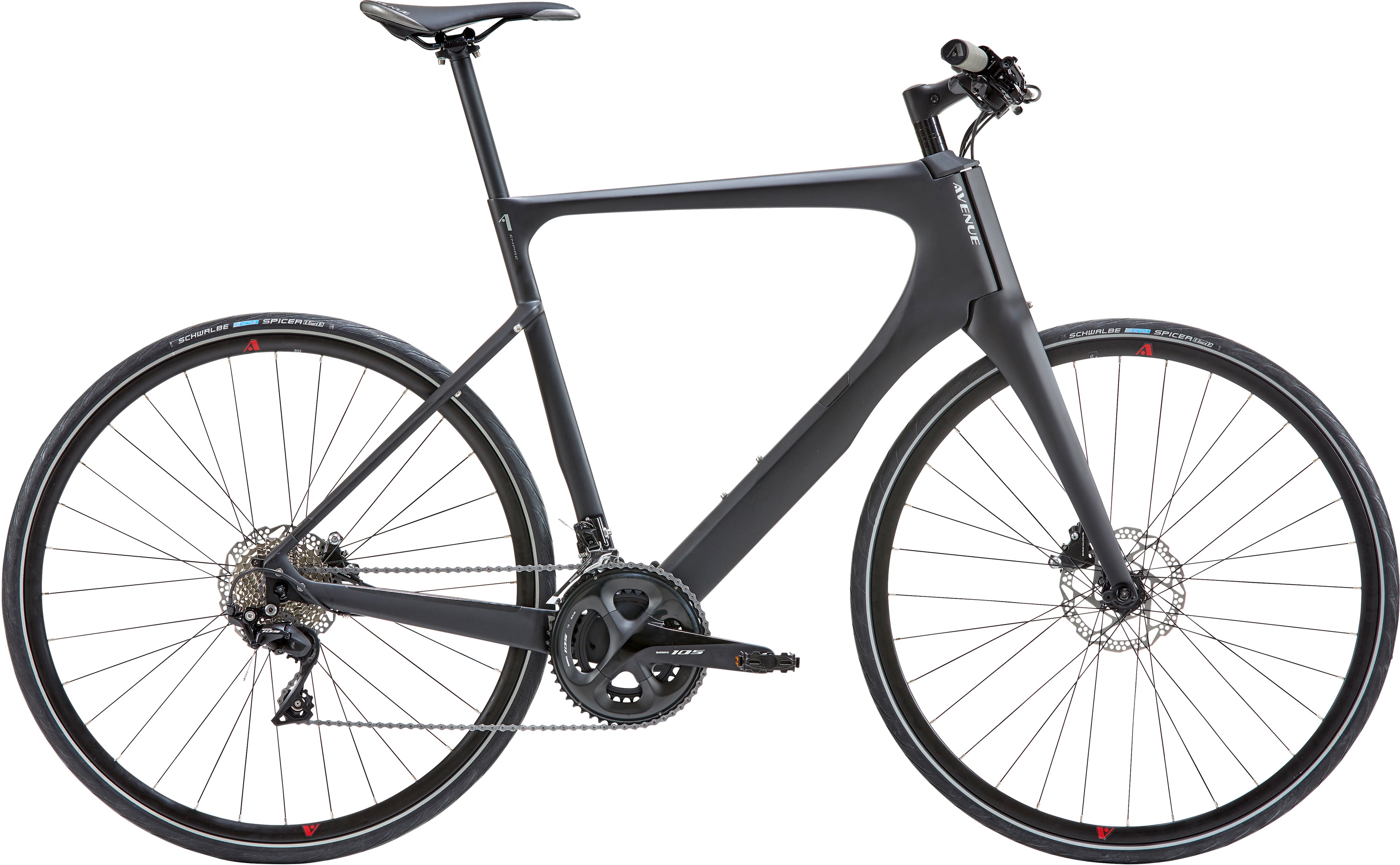 Empire Carbon Herre 22g Shimano 105   Sort fra Avenue
