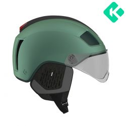 Hjelm Nova Kineticore Matte Green Emerald M+led+wkt   Cykelhjelm fra Lazer