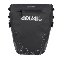 Oxford Cykeltaske Aqua V Double Qr 16lx2 Black   Cykeltaske fra Oxc