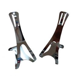 Oxford Tåklamper Og Remme Silver (pair)   Cykelreservedele fra Oxc