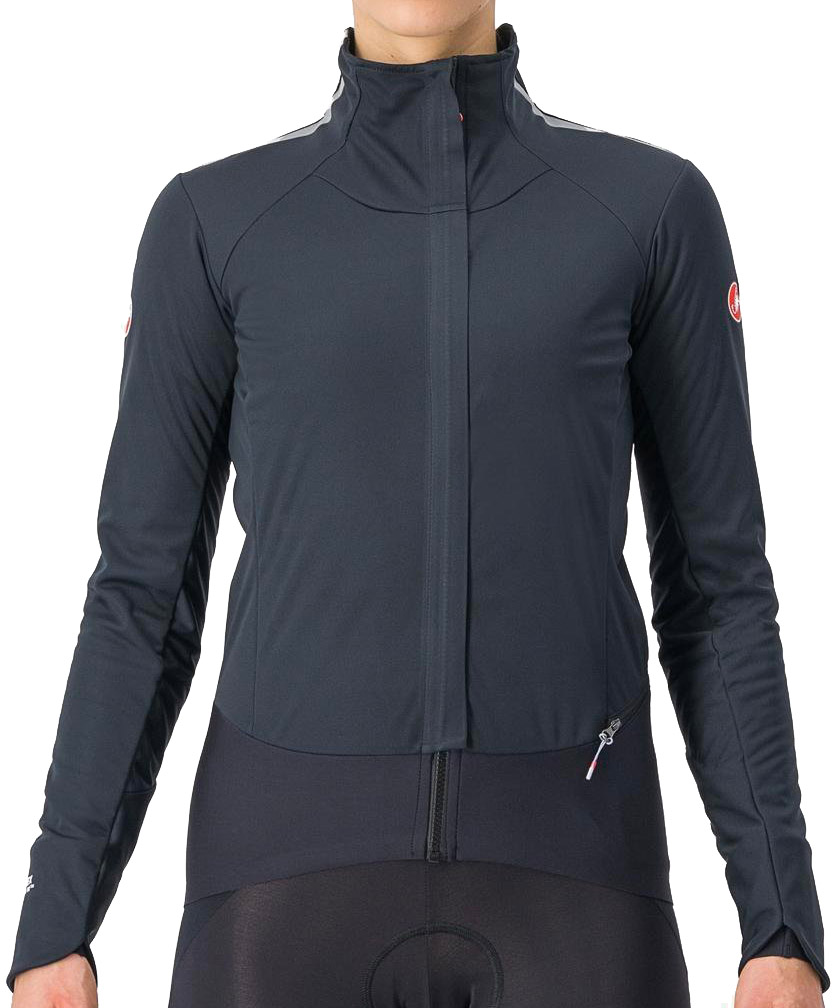 Alpha Doppio Ros W Jacket Vinterjakke   Light Black Silver fra Castelli