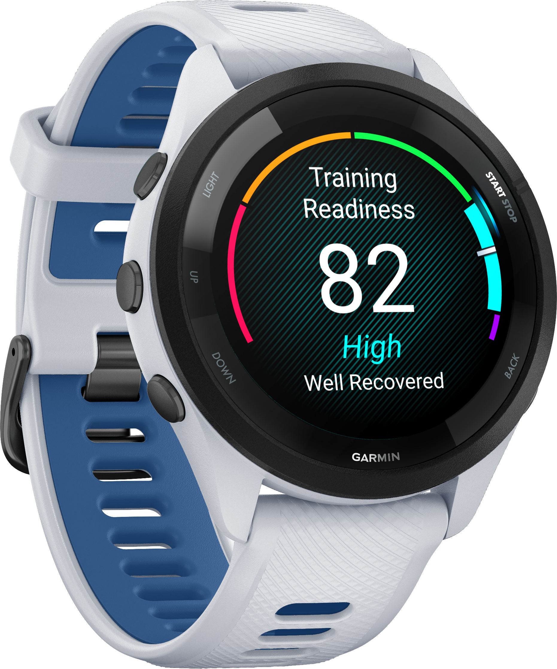 Forerunner 265 Music   Whitestone Tidal Blue fra Garmin