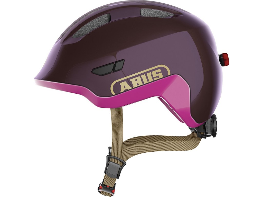 Smiley 3.0 Ace Led Cykelhjelm Royal Purple (hjelmstørrelse: 45 50 Cm) fra Abus