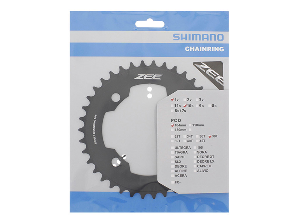 Zee   38 Tands Klinge Mtb   Bcd104   Sort   Fc M640 fra Shimano