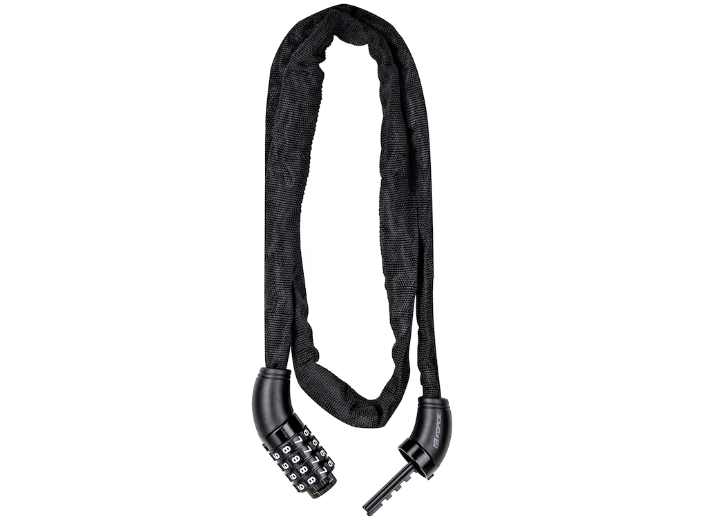 Brut Kædelås   4 1200 Mm   Med Kode   Sort fra Force