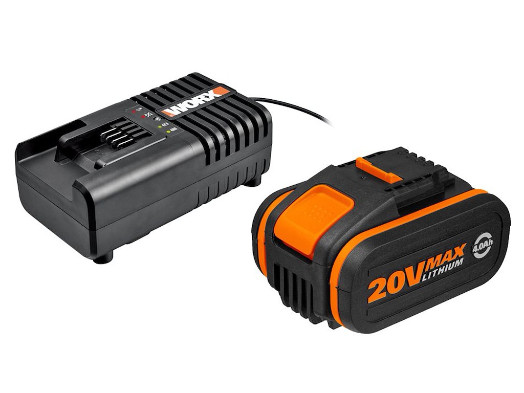 20v Batteri 4ah Med Lader fra Worx
