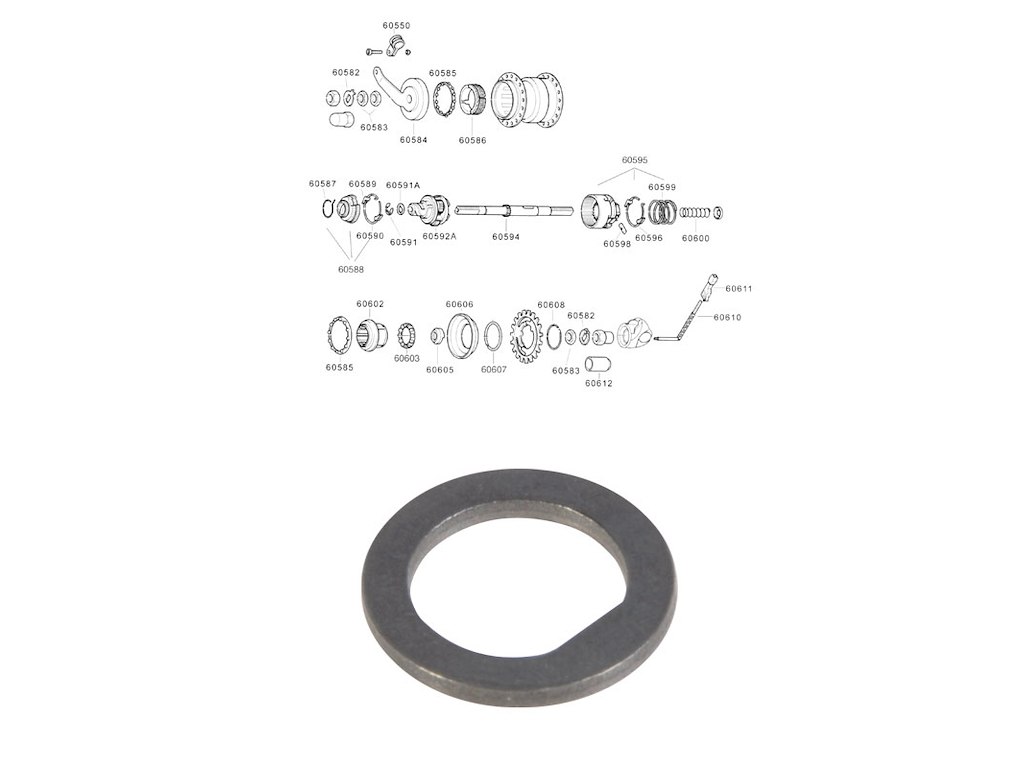 Thrust Washer T3 fra Sram