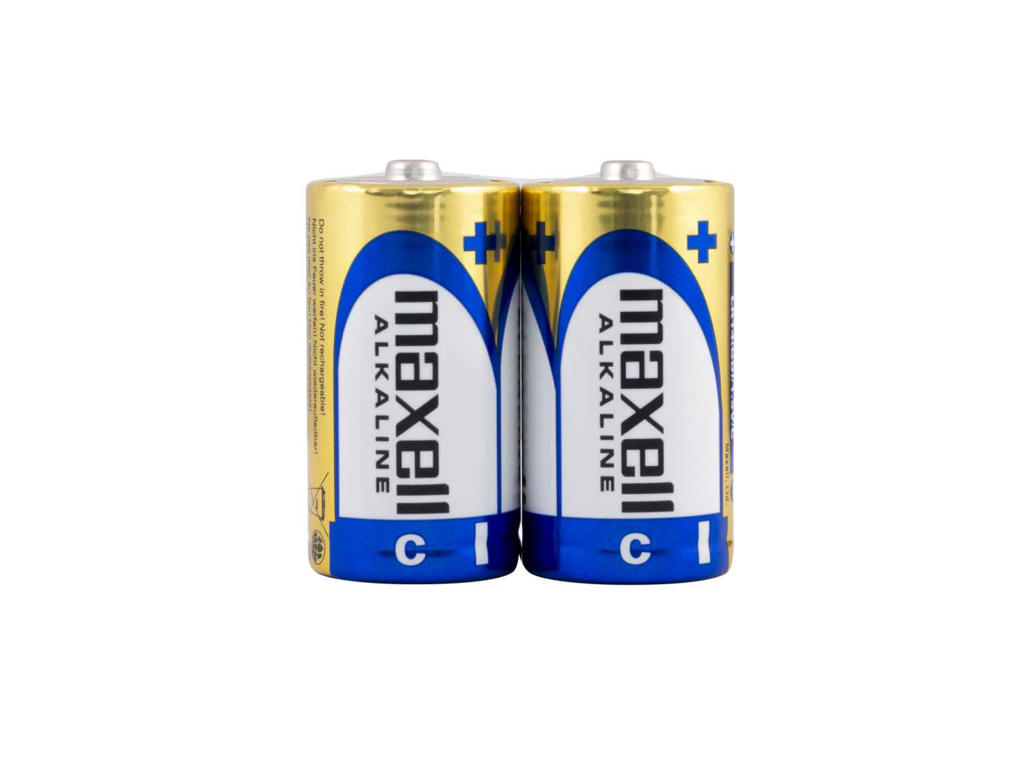 Batteri   Lr14 Alkaline S   2 Stk fra Maxell