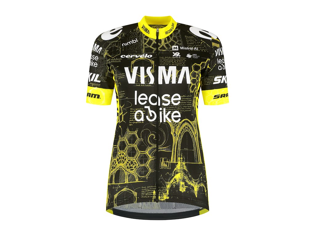 Team Visma Lease A Bike Tdf 2026   Replica   Cykeltrøje   Korte ærmer   Barn Junior   Str. 140 fra Rapidgear