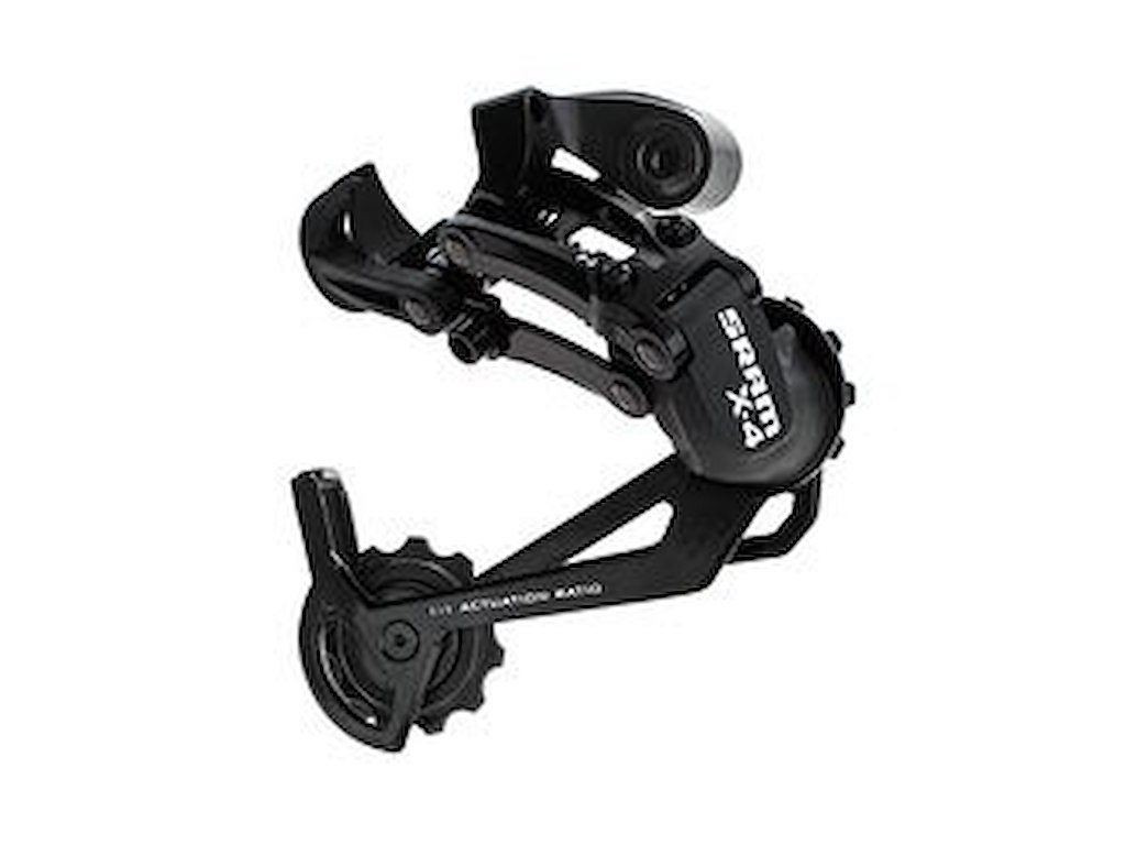 X4   Bagskifter   7 8 Gear   Lang Laske   Sort fra Sram