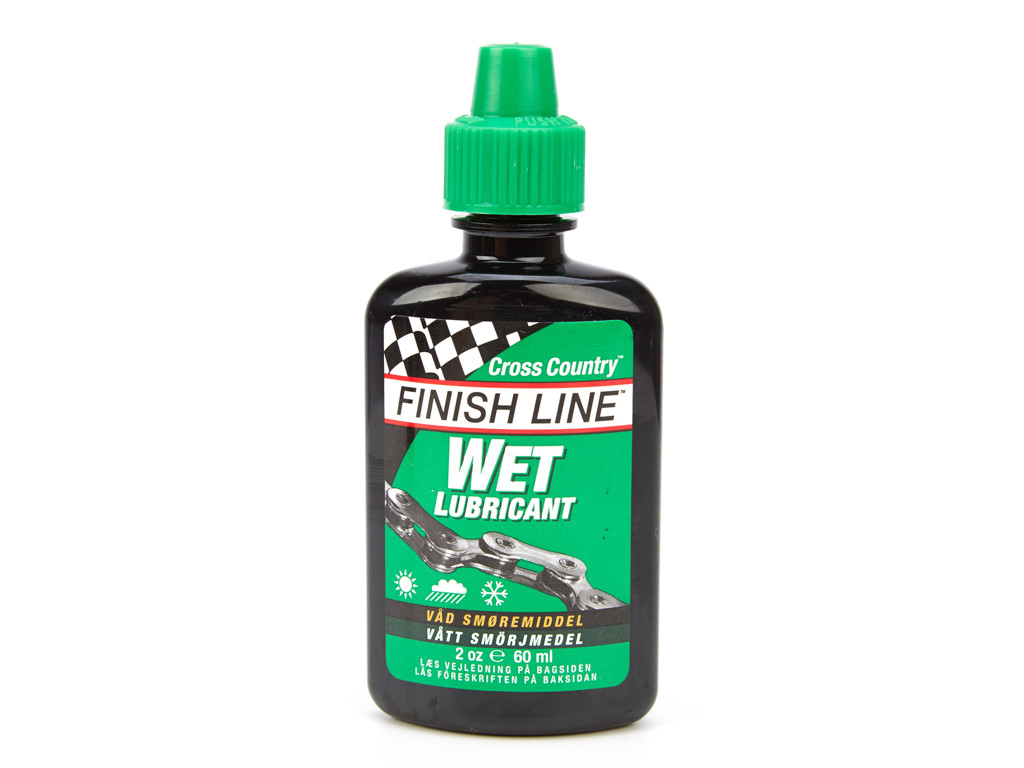 Olie   Cross Country Wet 60ml Drypflaske Grøn fra Finish Line