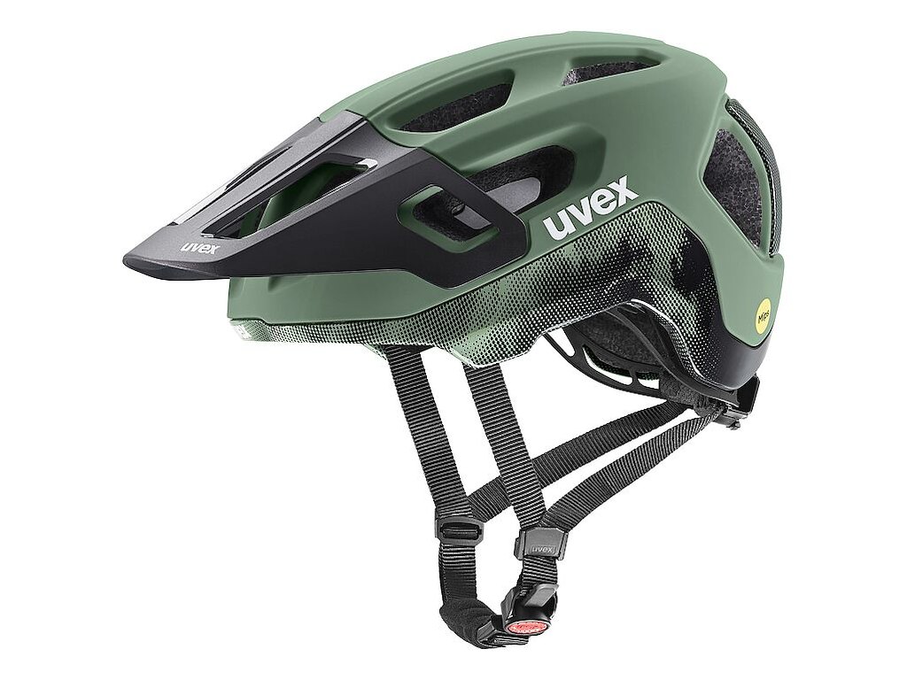 React Mips Cykelhjelm   Moss Green Black Mattt   Str. 56 59 Cm fra Uvex