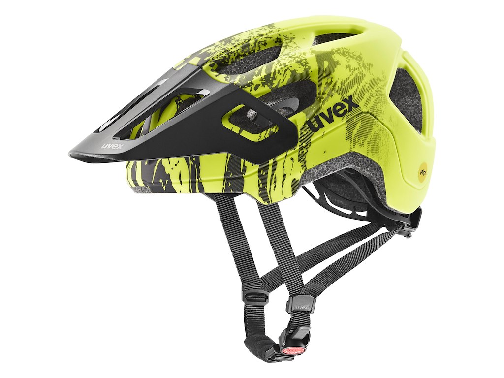 React Junior Mips Cykelhjelm   Lime Black Matt   Str. 52 56 Cm fra Uvex