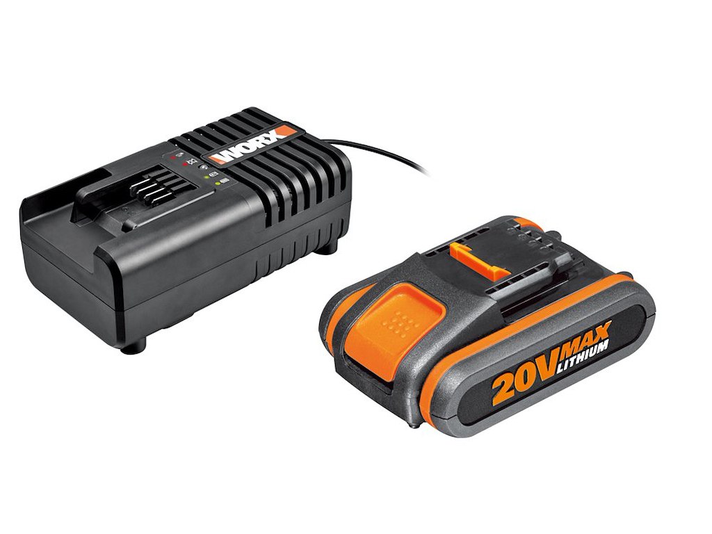 20v Batteri 2ah Med Lader fra Worx