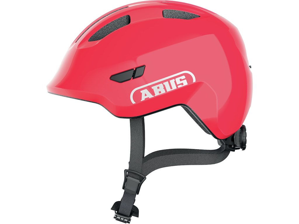 Smiley 3.0 Cykelhjelm Til Børn Shiny Red (hjelmstørrelse: 50 55 Cm) fra Abus