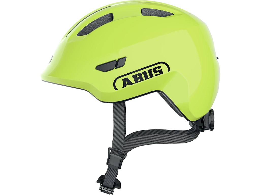 Smiley 3.0 Cykelhjelm Til Børn Shiny Yellow (hjelmstørrelse: 45 50 Cm) fra Abus