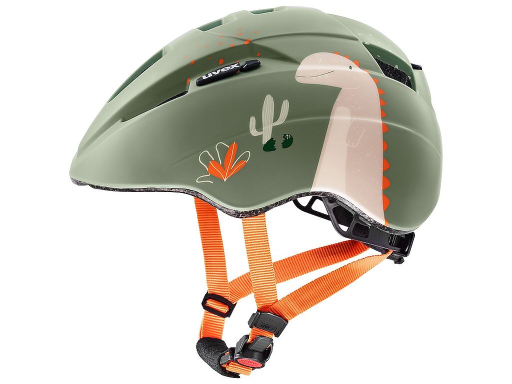 Kid 2 Cc Cykelhjelm   Sage Green Dino Matt   Str. 46 52 Cm fra Uvex