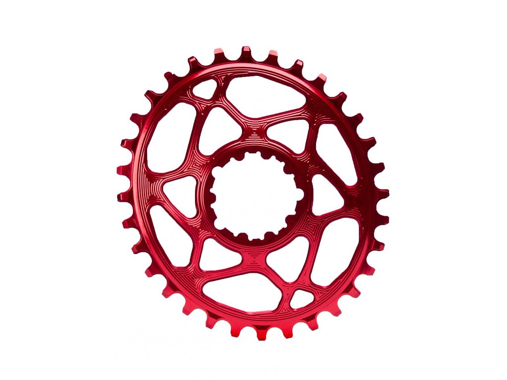 Absolute Black Klinge 36t Direkte Montering Oval Sram Gxp Rød fra Absoluteblack