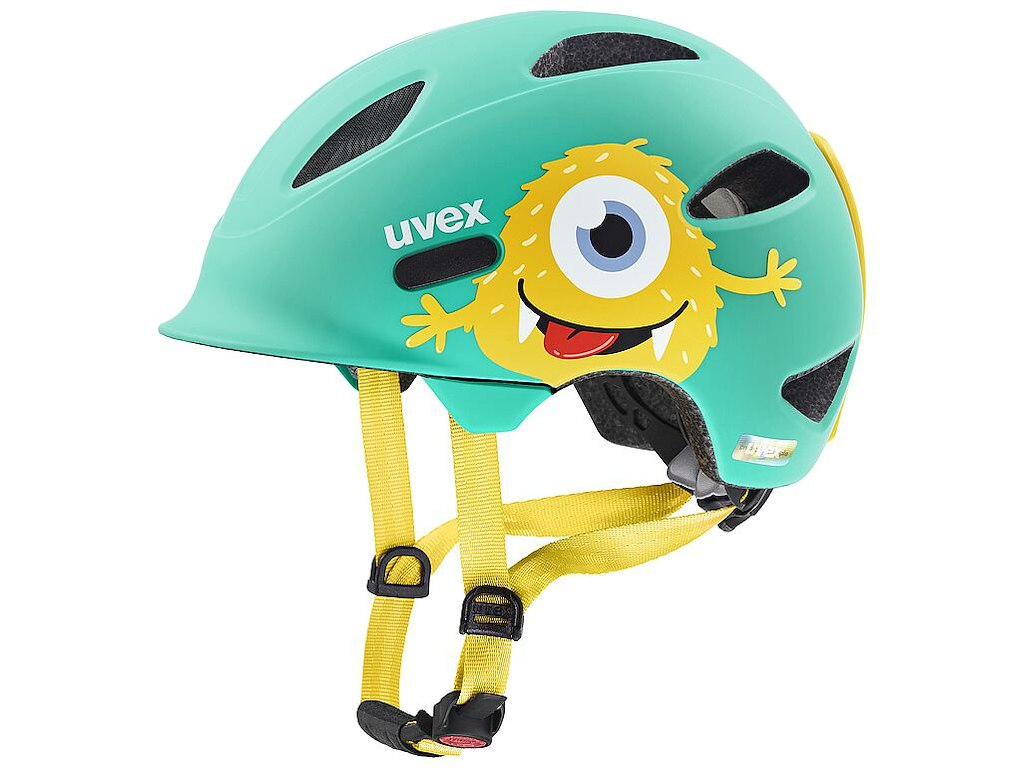 Oyo Style Cykelhjelm Kids   Monster Lagoon Matt   Str. 45 50 Cm fra Uvex