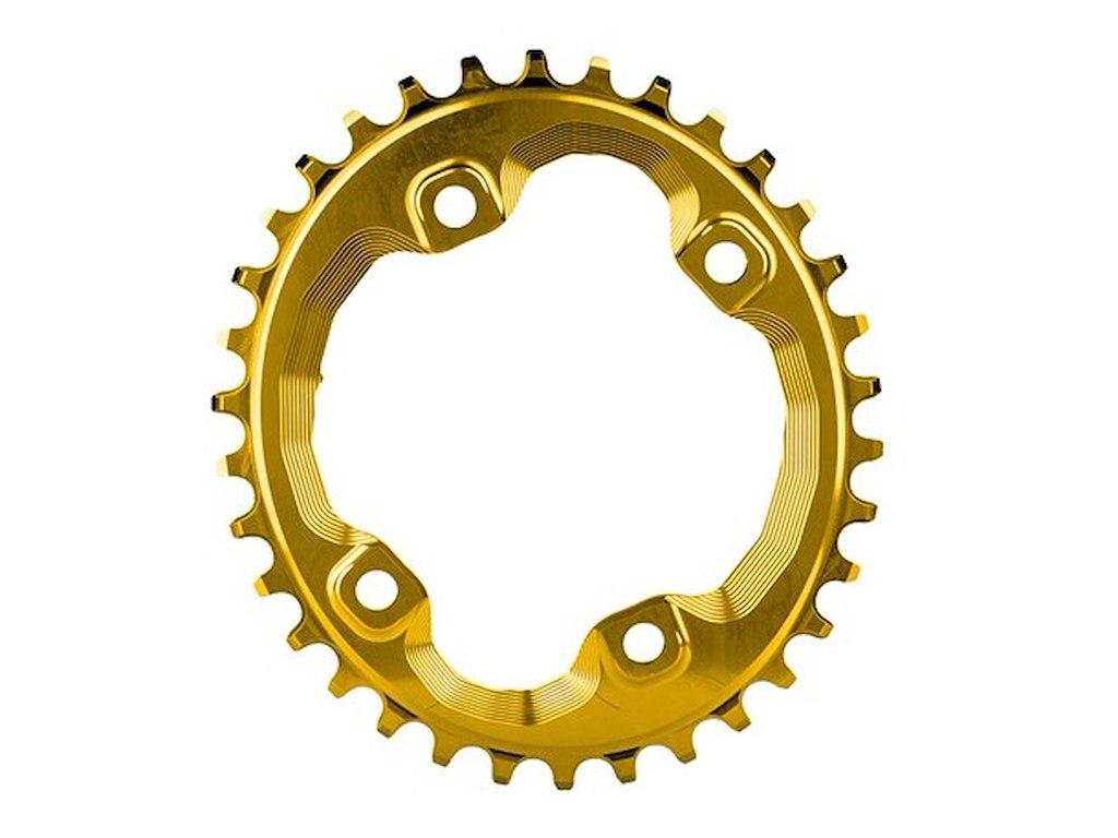 Absolute Black Oval Klinge 34t Til Bcd 96 Mm Guld fra Absoluteblack