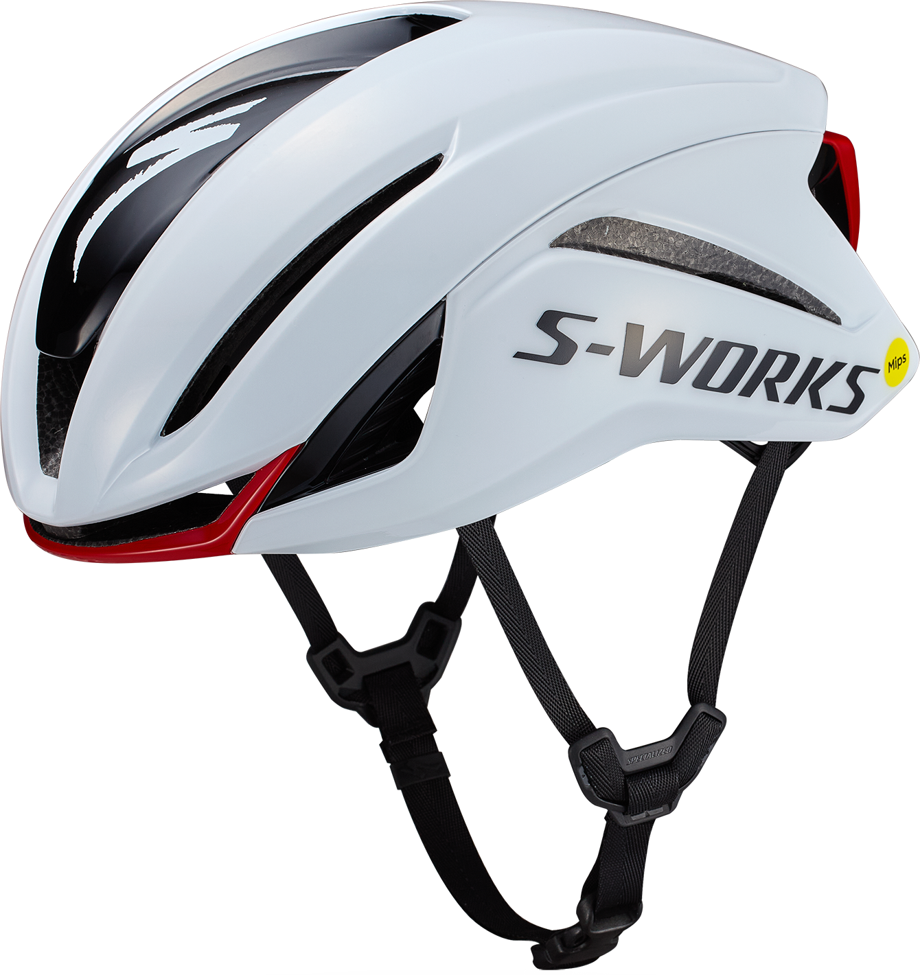 S Works Evade 4 Cykelhjelm   White Red fra Specialized