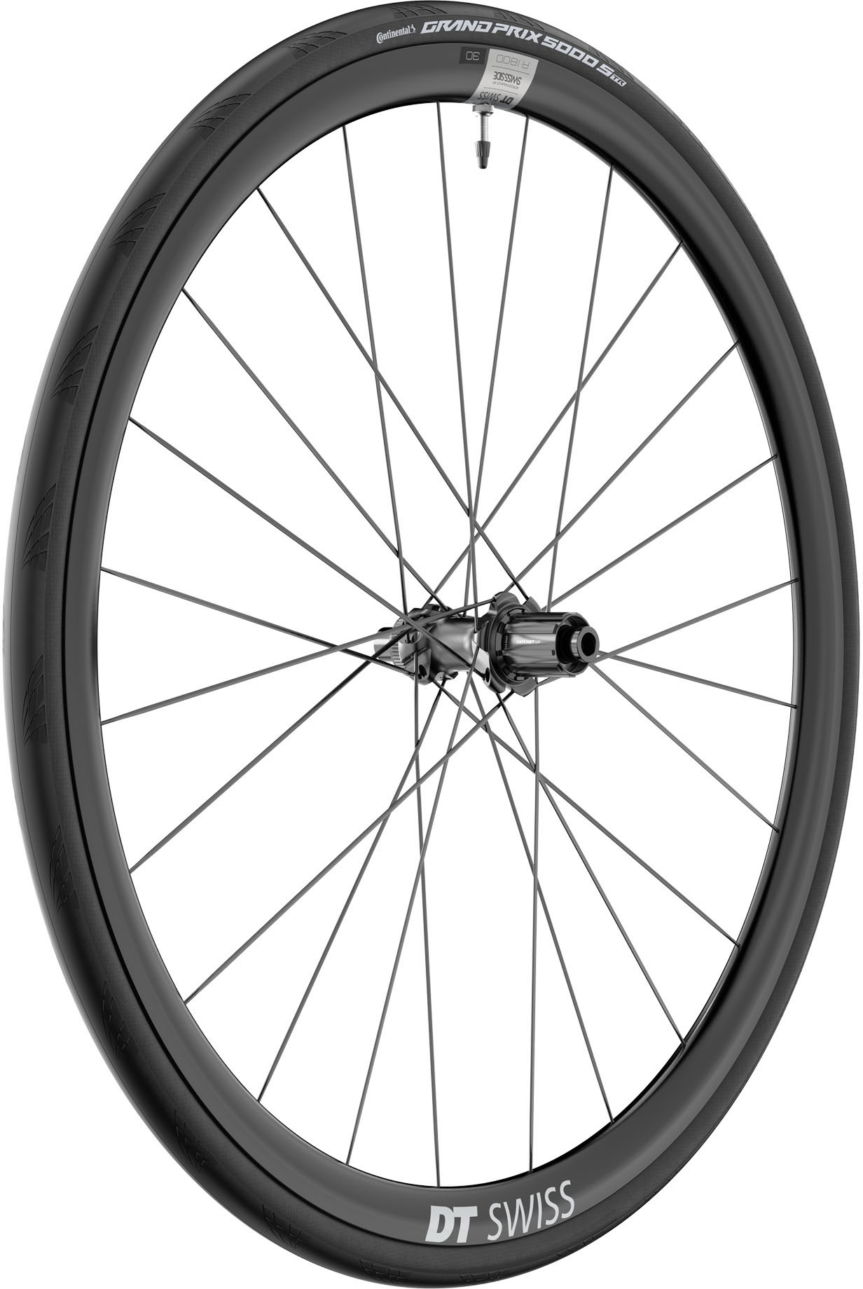 Wheel A 1800 Spline 30 (inkl. Dæk & Slange) 700c Rear   Shimano Sram fra Dt Swiss