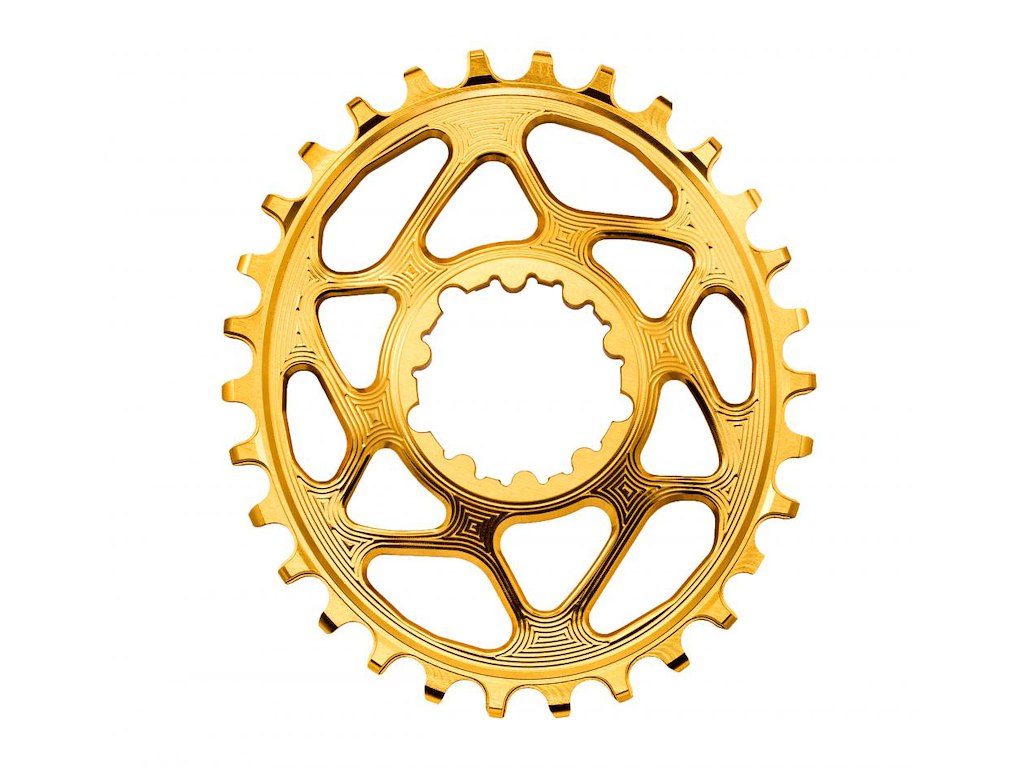 Absolute Black Klinge 32t Direkte Montering Oval Sram Gxp Guld fra Absoluteblack