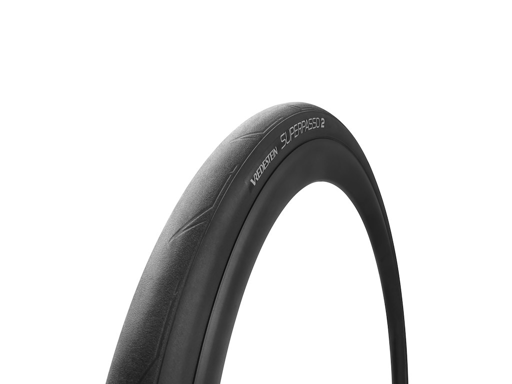 Superpasso 2 Tube   Foldedæk Road   700 X 25c   Sort fra Vredestein