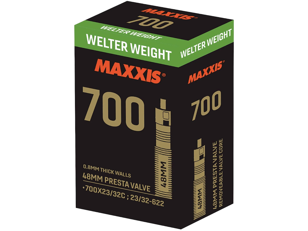 Welterweighr Slange 700x23 32c Racerventil 48mm fra Maxxis