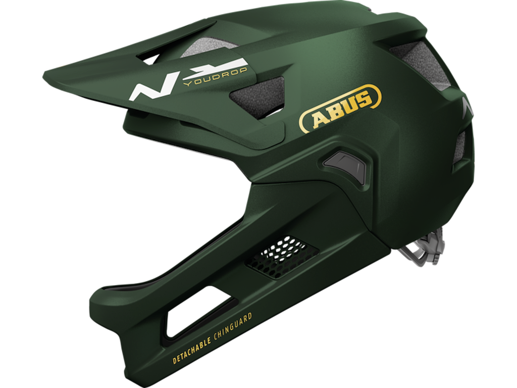 Youdrop Ff Moss Green Fullface Cykelhjelm One Size fra Abus