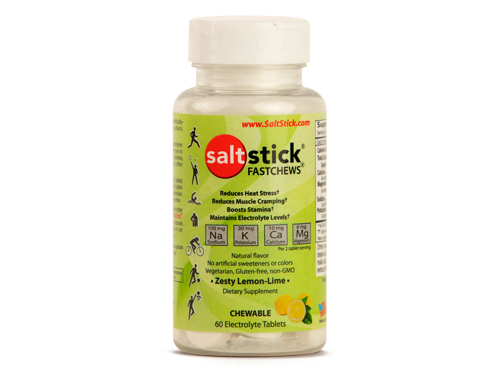 Fastchews   Elektrolytchews   Lemon Lime   60 Stk. fra Saltstick