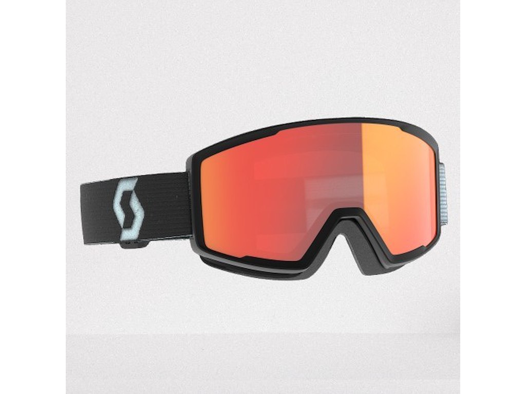 Factor Mtb Cykelbriller Hvid Sort Orange Chrome Klar Linse fra Scott