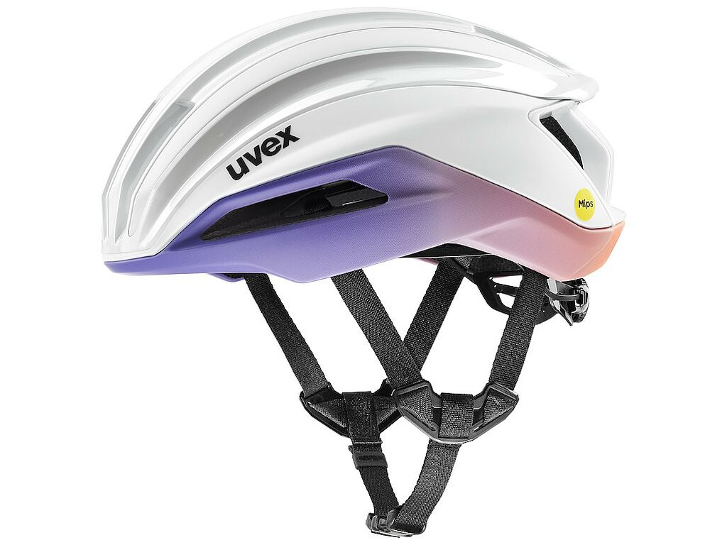 Surge Aero Mips Cykelhjelm Road   White Lilla Matt   Str. 53 56 Cm fra Uvex