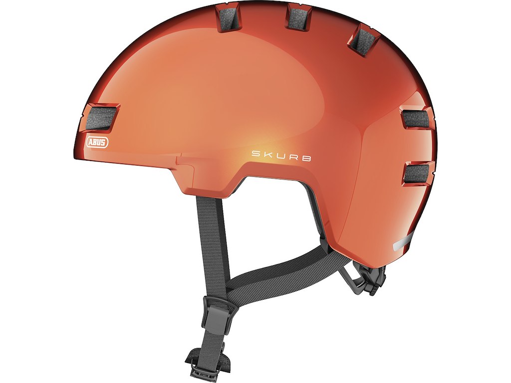 Skurb Cykelhjelm Goldfish Orange Str. 52 56 Cm fra Abus