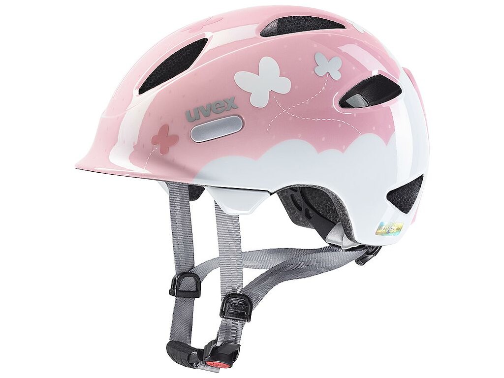 Oyo Style Cykelhjelm Kids   Butterfly Pink   Str. 45 50 Cm fra Uvex