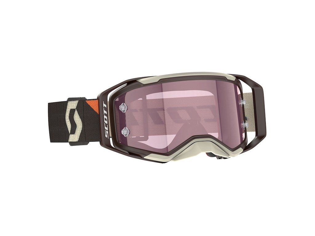 Sco Goggle Prospect 2.0 Amp Deep Brown Beige Rose Works fra Scott