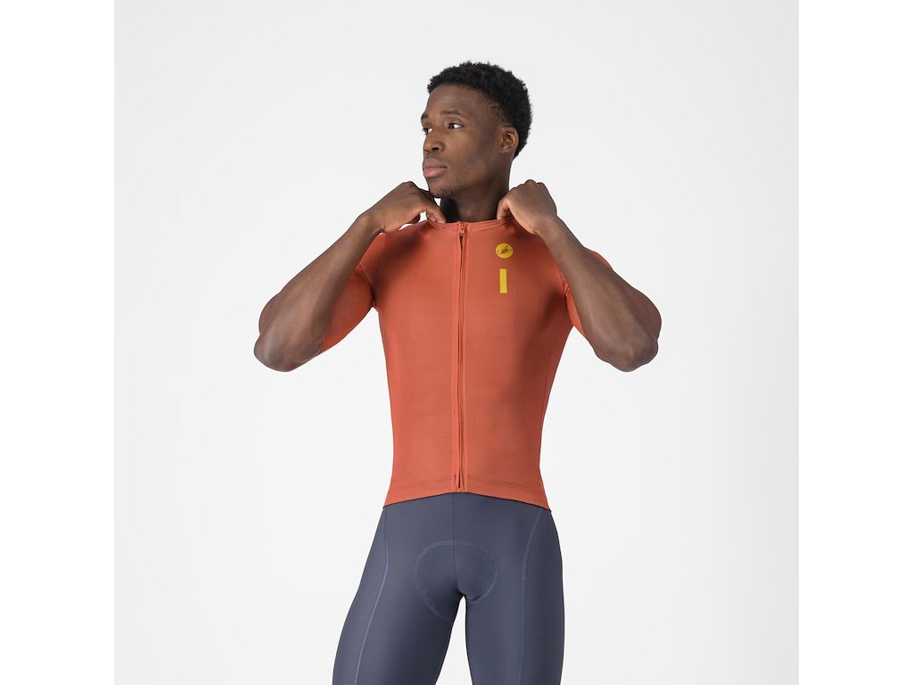 Drittone Logo Jersey   Cykeltrøje   Korte ærmer   Herre   Paprika Mango Mojito   M fra Castelli