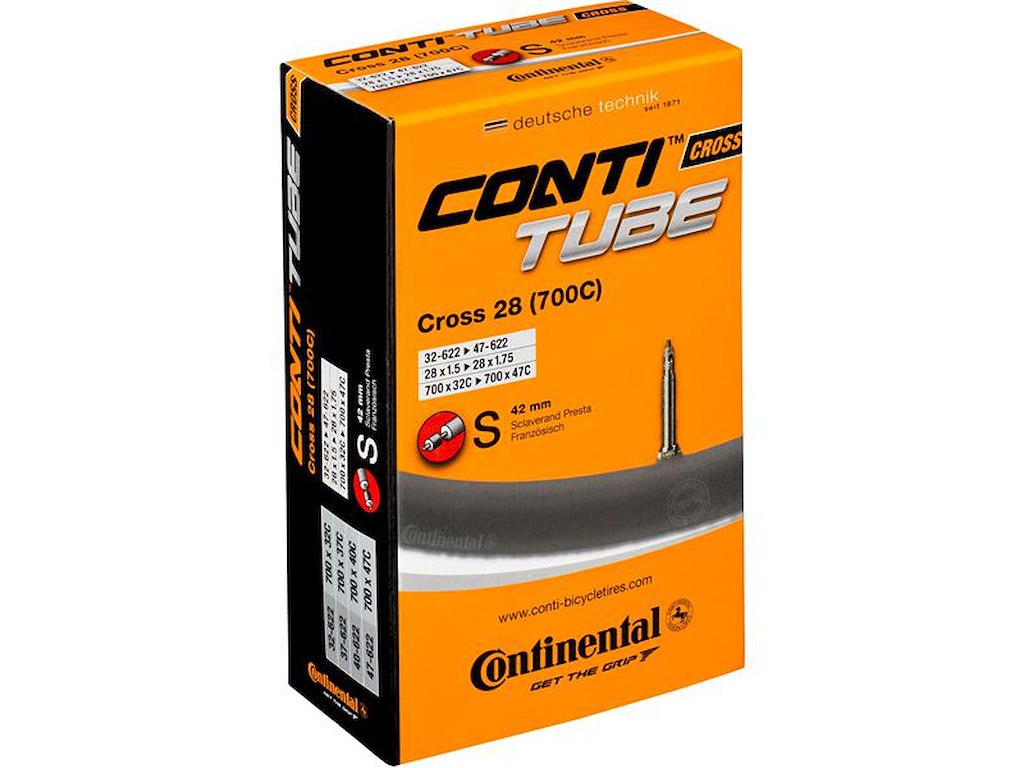 Cross 700 X 32 47c Slange Racer Ventil 42 Mm fra Continental