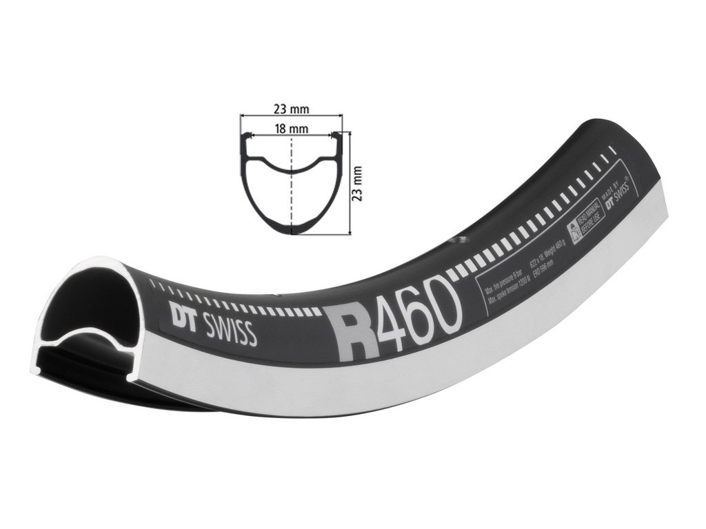 R460 Fælg 28 29 24 Huller 18 622 Tl" fra Dt Swiss