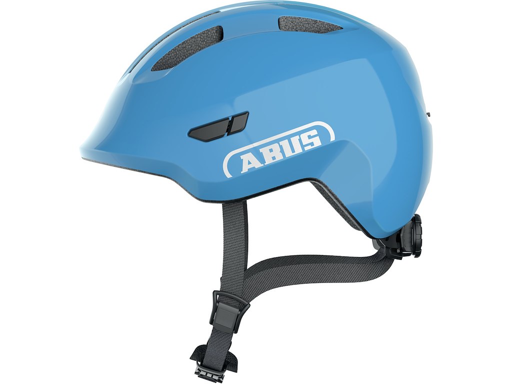 Smiley 3.0 Cykelhjelm Til Børn Shiny Blue (hjelmstørrelse: 50 55 Cm) fra Abus
