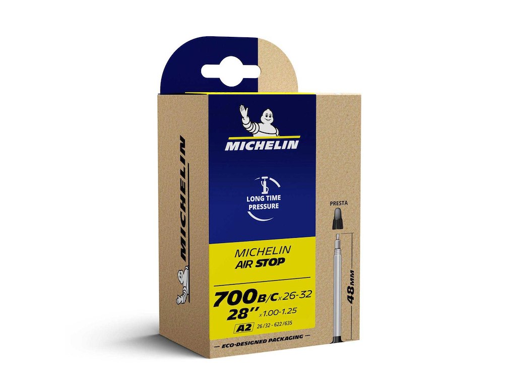 Airstop Cykelslange 700x26 32c 48mm Race Ventil fra Michelin