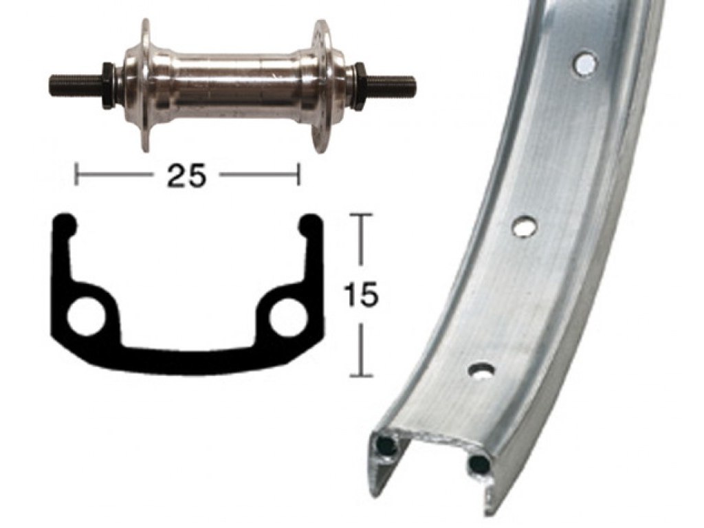 E.wiener Bike Parts Forhjul 24 X 1.9 (507 25) fra 194