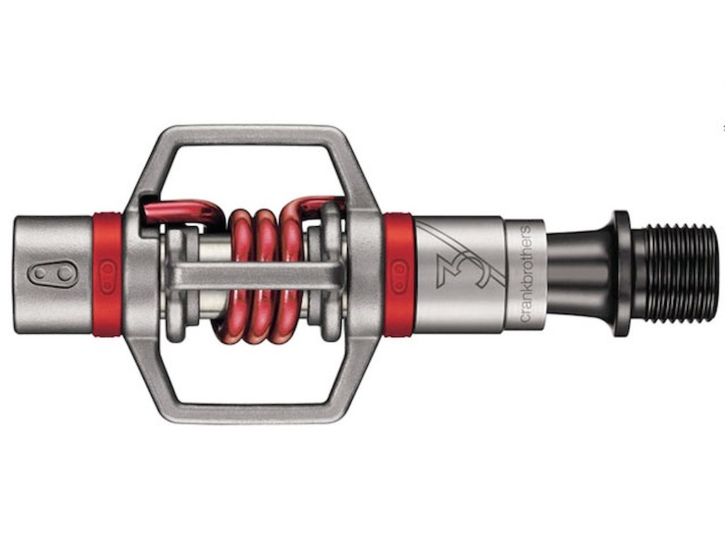 Eggbeater 3 Sølv Rød fra Crankbrothers