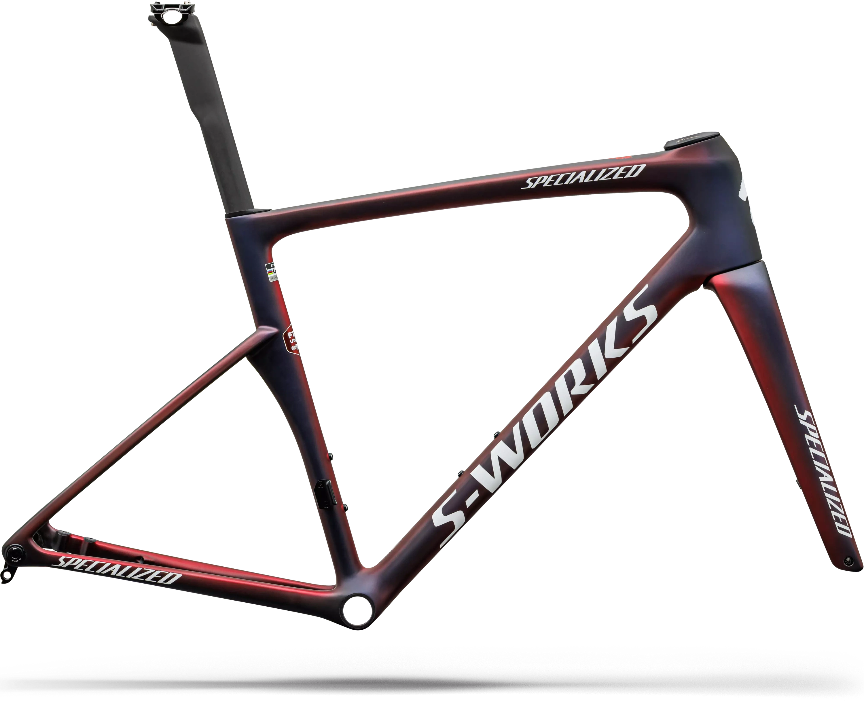 S Works Tarmac Sl9 Team Replica Frameset Fdj United   Suez 2027   Gloss Red Tint fra Specialized