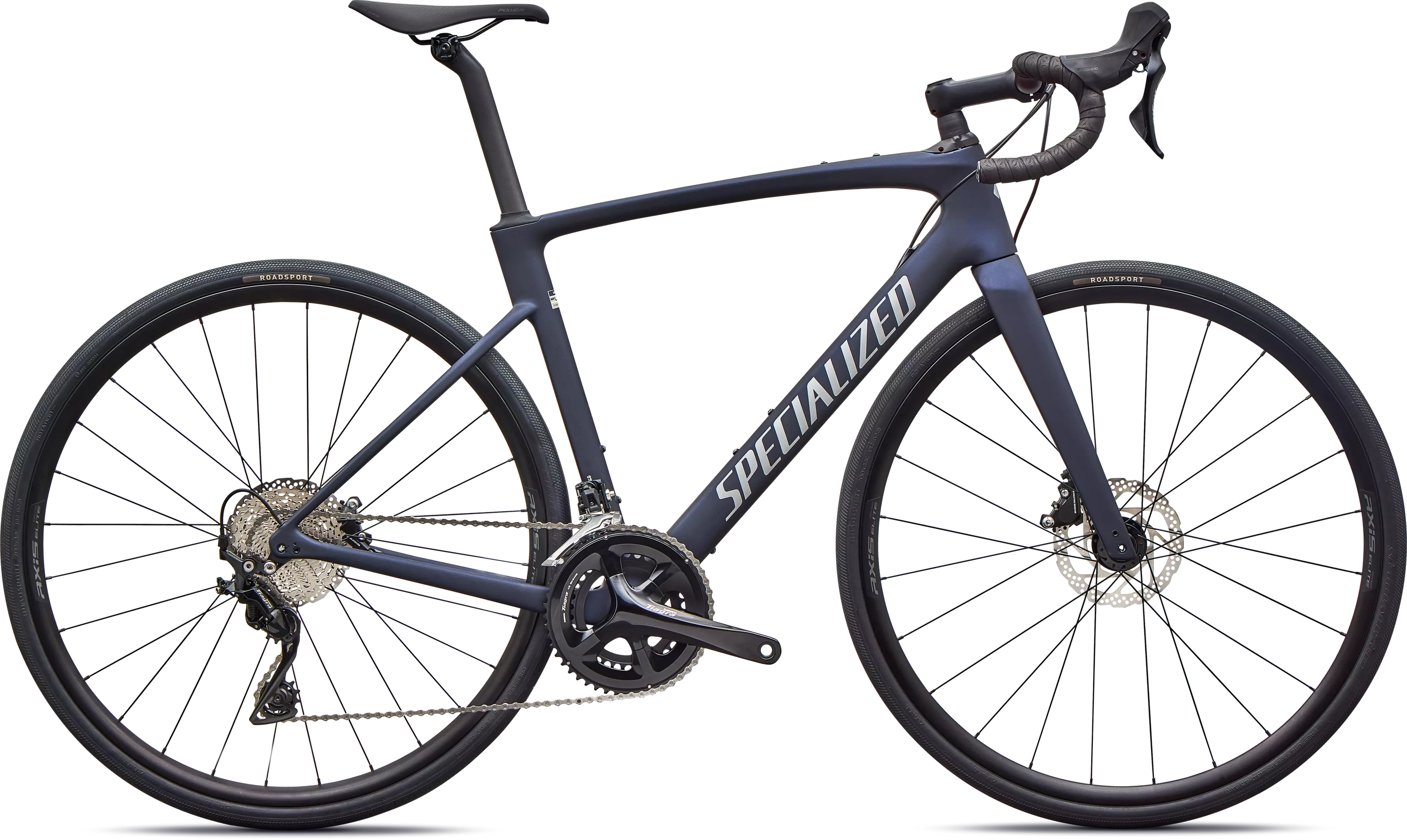 Roubaix Sl8 Shimano Tiagra 2027   Satin Deep Marine Metallic fra Specialized