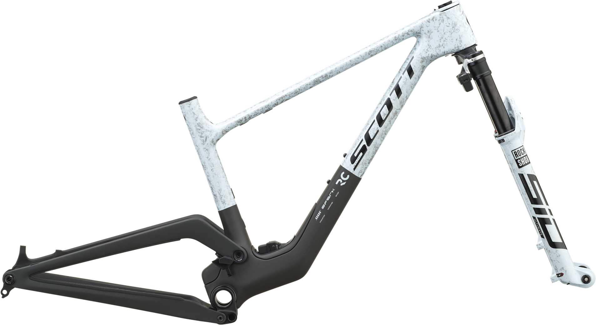 Frame+fork Spark Rc World Cup Evo 2027   Rush White fra Scott