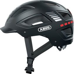 Hyban 2.0 Led Signal Black Matt M. Indbygget Led Lys   Cykelhjelm   Large (56 61 Cm) fra Abus