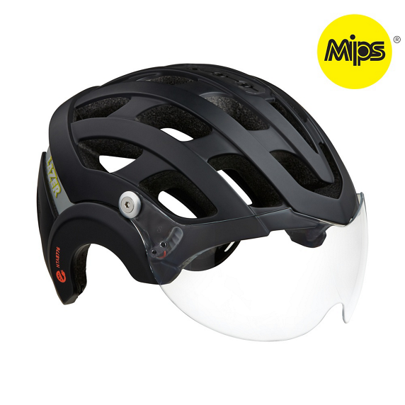 Hjelm Anverz Nta Mips Mat Sort + Led   S (52 56 Cm) fra Lazer