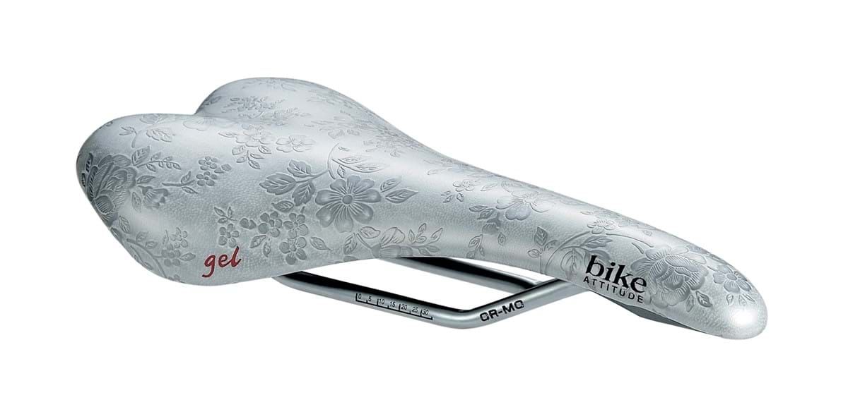 Race Gel Dame Cykelsadel M. Blomster, 140 X 270 Mm fra Bike Attitude